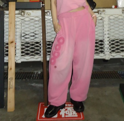 9090 OG Logo Vintage Sweat Pants ピンク