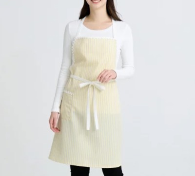 Francfranc(フランフラン) ウェーブ フルエプロン イエロー