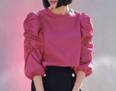 ELFRANK(エルフランク) ボリュームギャザースリーブブラウス