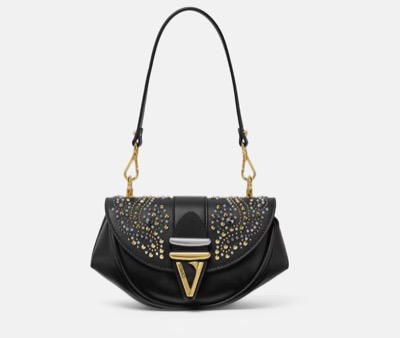 VERSACE（ヴェルサーチェ）　スタッド付き スモール ショルダー バッグ ヴィルトゥス