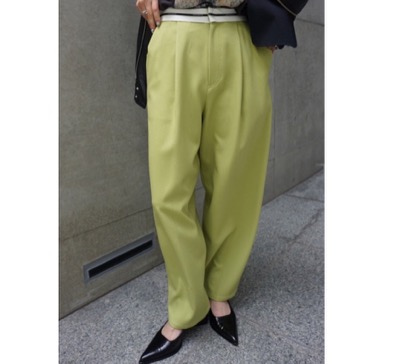 AMERI（アメリ）　LOGO WAIST MARBELT PANTS