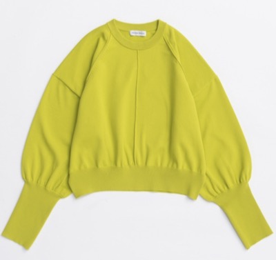 MAISON SPECIAL（メゾンスペシャル）　Crew Neck Color Short Knit Pullover