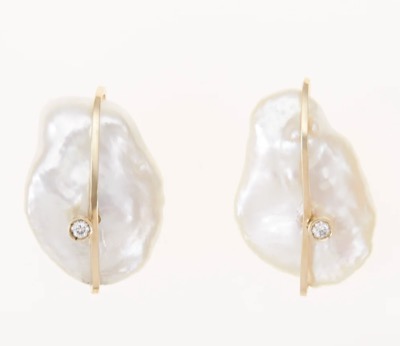 ENEY（エネイ）　PETALS PEARL PIERCED EARRINGS