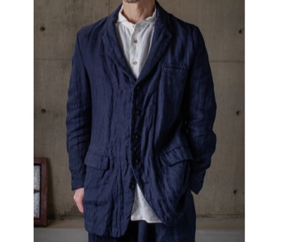 suzuki takayuki　farmer’s jacket / deep ocean