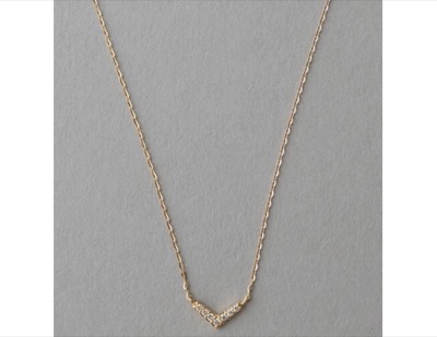 ete(エテ) K10YG レイヤー ダイヤモンド ネックレス