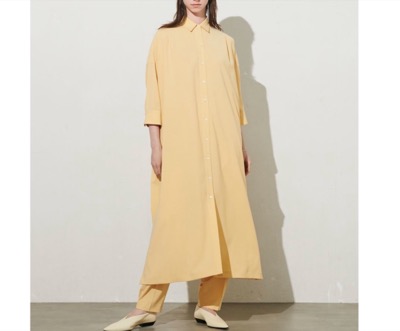 N.O.R.C by the line（ノークバイザライン）　ドライストレッチシャツワンピース