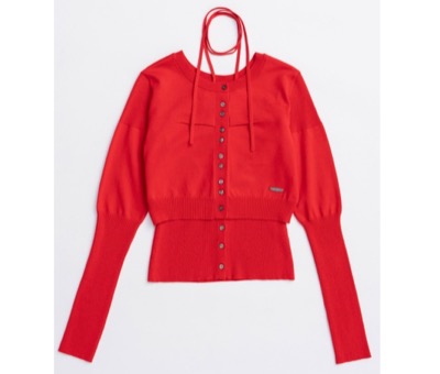 MAISON SPECIAL（メゾンスペシャル）　Cashmere Blend Multiway Cardigan Bustier Set Knit Tops