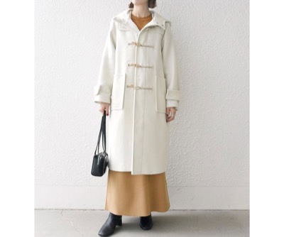 SHIPS any:（シップス エニィ）　メルトン ロング ダッフル コート