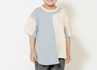 RIO（リオ）　リメイク風配色Tシャツ