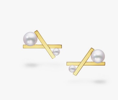 TASAKI（タサキ）　バランス クロス イヤリング