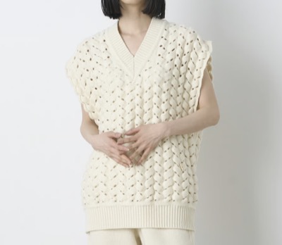 venit（ヴェニット）　HALL KNIT VEST