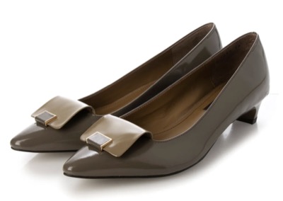 MACKINTOSH LONDON（マッキントッシュ ロンドン）　ポインテッドトゥモチーフパンプス