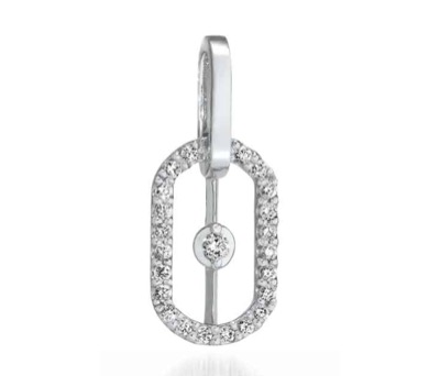 STAR JEWELRY（スタージュエリー）　Pt950 チャーム DIAMOND CLIP CHARM