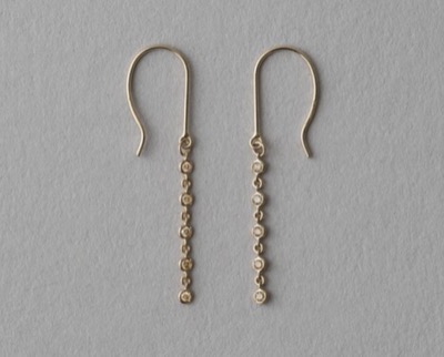 ete bijoux（エテビジュー）　K18RBG ブラウンダイヤモンド ピアス