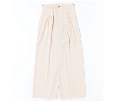 Ameri （アメリ）　LIGHT TWEED MANY TUCK PANTS