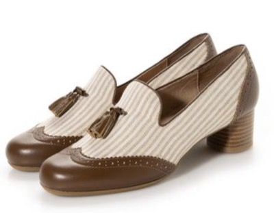 ing（イング）　ヒールアップタッセルローファーパンプス