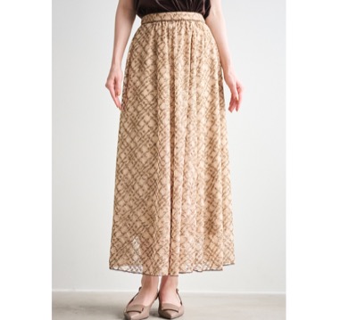 LOUNIE（ルーニィ）　エンブロイダリーチュールスカート