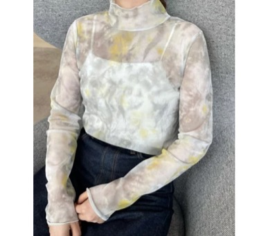 LOWRYS FARM（ローリーズファーム）　チュールハイネックLS