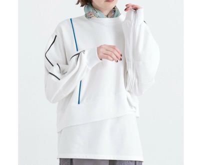 AULA AILA（アウラアイラ）　2WAYパイピングプルオーバー