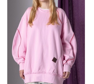 AULA AILA(アウラアイラ) ウェーブビッグカラースウェット