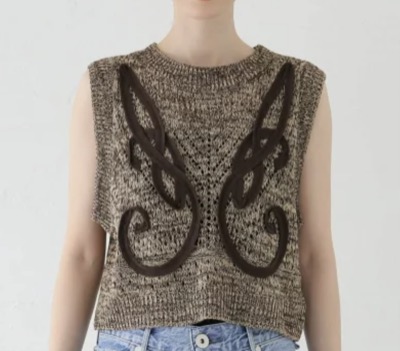 JOURNAL STANDARD(ジャーナルスタンダード) テープエンブロイダリーニットべスト