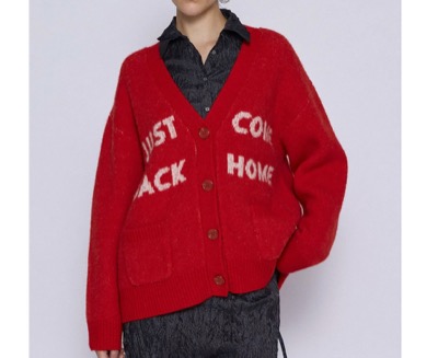 MAISON SPECIAL(メゾンスペシャル) Logo Jacquard Knit Cardigan