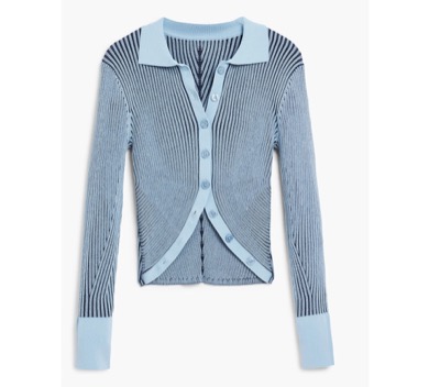 Desigual(デシグアル) ボタン付きストライプセーター