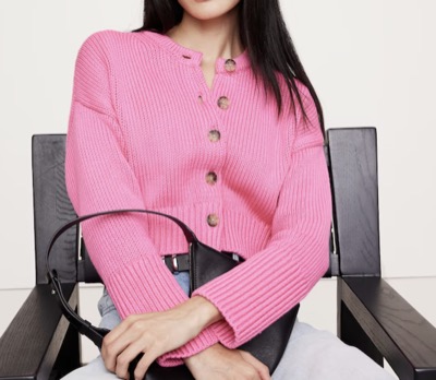 BANANA REPUBLIC(バナナ・リパブリック) コットン クロップド カーディガン