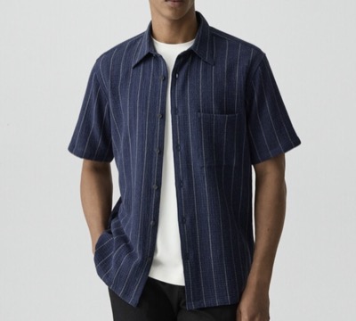 Theory（セオリー）　Shirt Texture Noll Shortsleeve Shirt