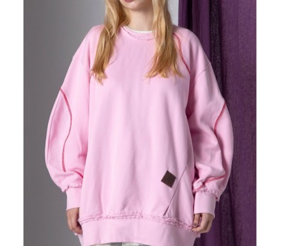 AULA AILA(アウラアイラ) ウェーブビッグカラースウェット