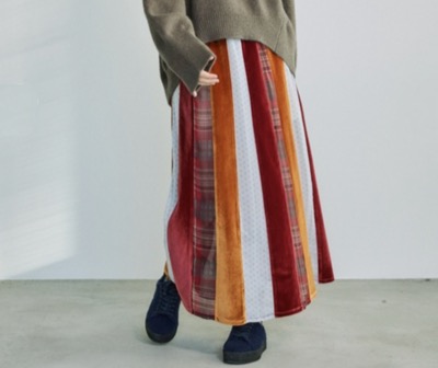 OPULENCE(オーピュレンス) Layer Sheer Mix スカート