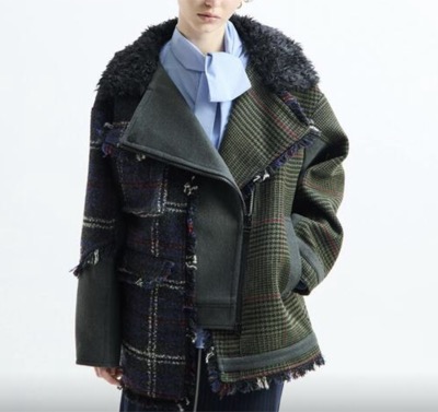 SOFFITTO（ソフィット）　CHECK COMBINATION BLOUSON