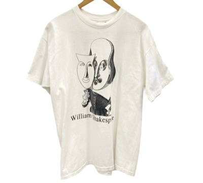 US古着 90s William Shakespeare ウィリアム シェイクスピア 偉人Ｔシャツ