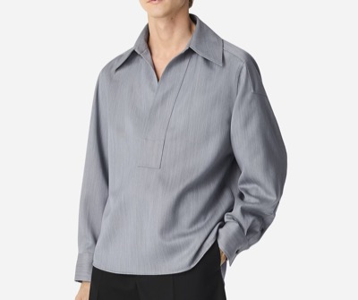 BOTTEGA VENETA（ボッテガ・ヴェネタ）　ウール サトル シェブロン シャツ