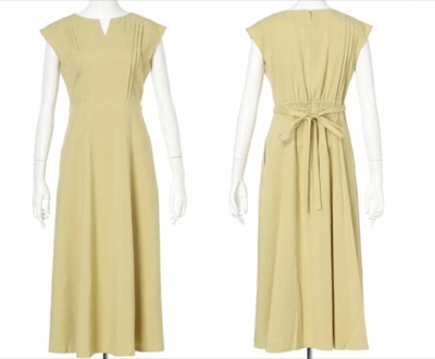 JUSGLITTY(ジャスグリッティー) ピンタックナローワンピース