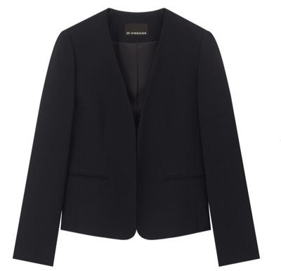 M-PREMIER(エムプルミエ) ダブルクロスノーカラージャケット