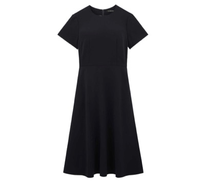 M-PREMIER(エムプルミエ) ダブルクロス半袖ワンピース