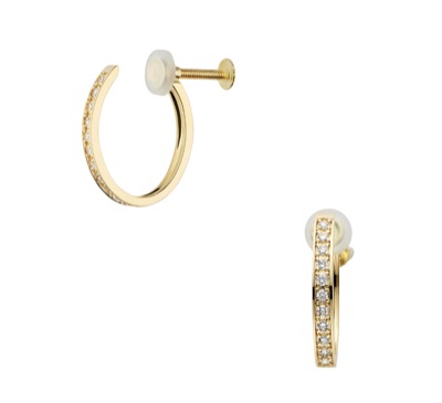 Vendome Aoyama(ヴァンドーム青山) ダイヤモンド オーバルイヤリング