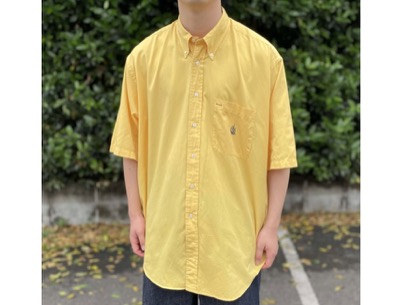 NAUTICA（ノーティカ）　ワンポイント刺繍 ボタンダウンS/Sシャツ