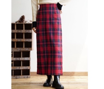 zootie(ズーティー) タータンチェック ペンシルスカート