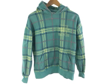 BLACK EYE PATCH(ブラックアイパッチ) パーカーGRN/チェック