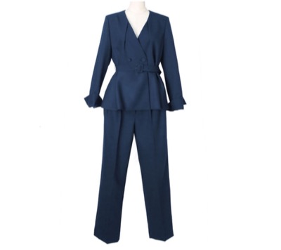 RUIRUE BOUTIQUE　タック・ペプラムジャケット&パンツセットアップフォーマルセレモニースーツ