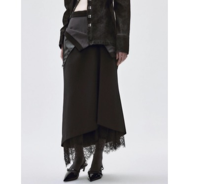 tanaka daisuke（タナカ ダイスケ）　turned up lace skirt