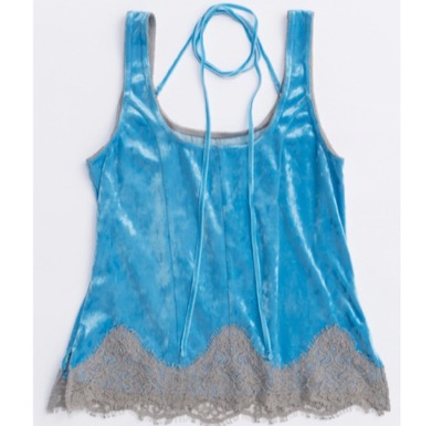 MAISON SPECIAL（メゾンスペシャル）　Hem Lace Velvet Tank Top