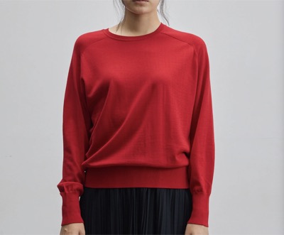 SOÉJU（ソージュ）　ウールハイゲージドルマンスリーブプルオーバー