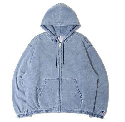 RUSSELL(ラッセル) DENIM SWEAT ZIP-UP HOODIE