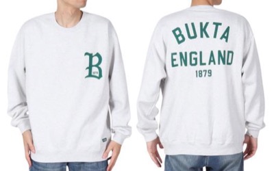 BUKTA（バクタ）　ヘビーOZ 裏毛クルー スウェット