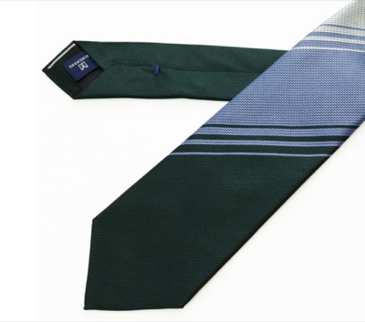 KINSHOKU（キンショク）　ネクタイ グラデーションストライプパネル・グリーン