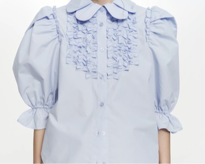 Bibiy.（ビビィ）　CORA PUFF BLOUSE BLUE