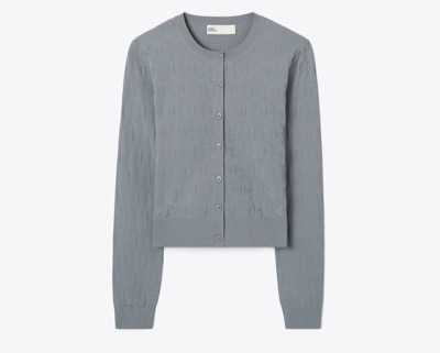 TORY BURCH（トリー バーチ）　Tモノグラム ジャガード カーディガン